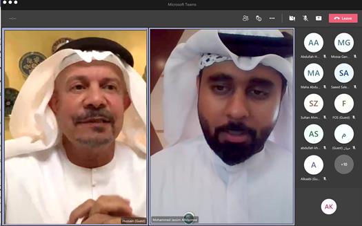 فريق العائلة السعيدة في محاكم دبي ينظم جلسة حوارية افتراضية بعنوان " الاستثمار وأهميته للأفراد والأسرة"