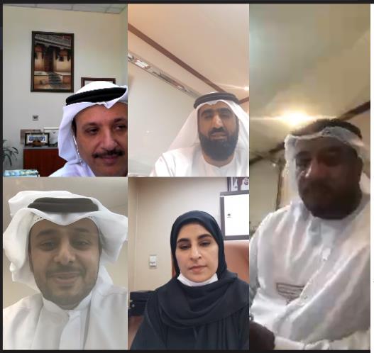 فريق سفراء السعادة والإيجابية في محاكم دبي يعقد اجتماعاً عن بعد لمتابعة العمل ما بعد كوفيد- 19