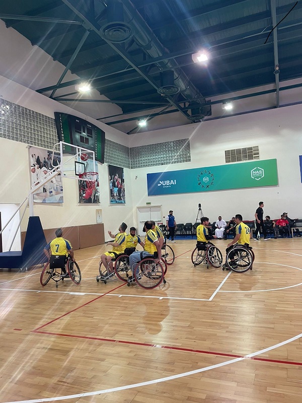 فريق محاكم دبي لكرة السلة للكراسي المتحركة يحقق المركز الرابع في بطولة ند الشبا